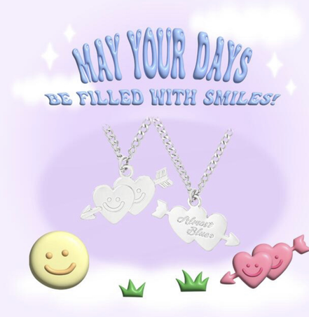 Almost Blue - CUPID SMILE NECKLACE