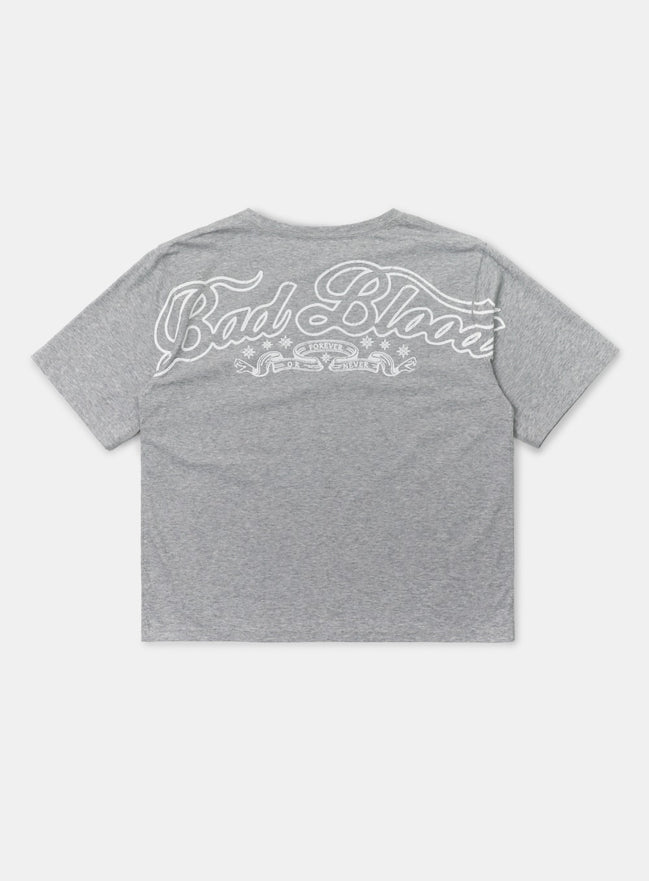 BAD BLOOD - MYSTIC HALF PRINTING TSHIRT SLIMFIT (GREY)