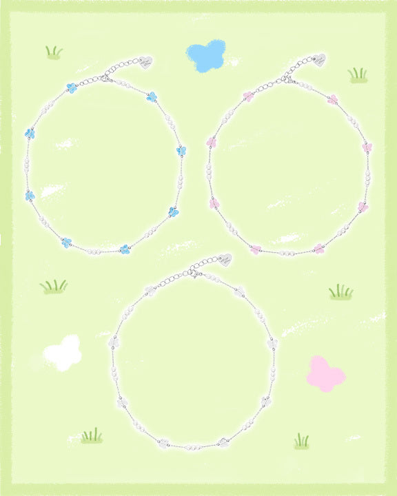 Almost Blue - FLUTTER NECKLACE (3colors)