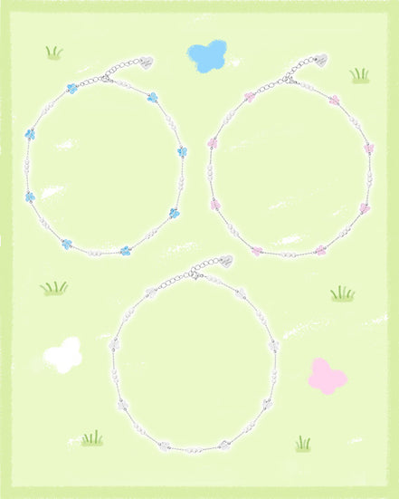 Almost Blue - FLUTTER NECKLACE (3colors)