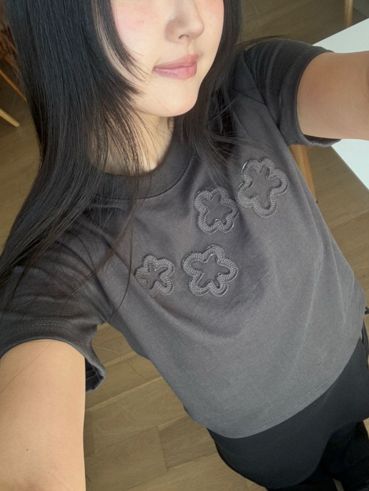 KR FLOWERS CROP TSHIRT (5 COLORS)