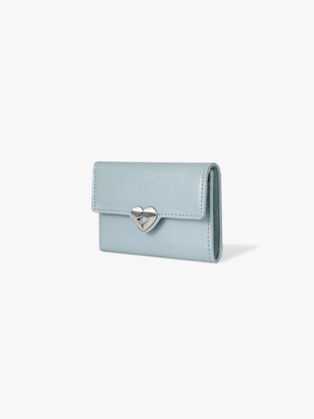 HEARTY FLAP WALLET (HAZE BLUE)