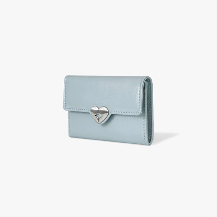 HEARTY FLAP WALLET (HAZE BLUE)