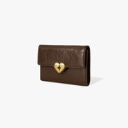 HEARTY FLAP WALLET (MOCHA BROWN)