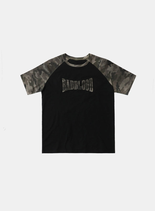 bad blood - Contrast short sleeve (Green Camo)