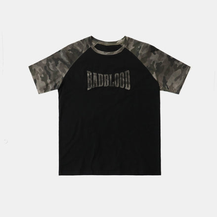 bad blood - Contrast short sleeve (Green Camo)