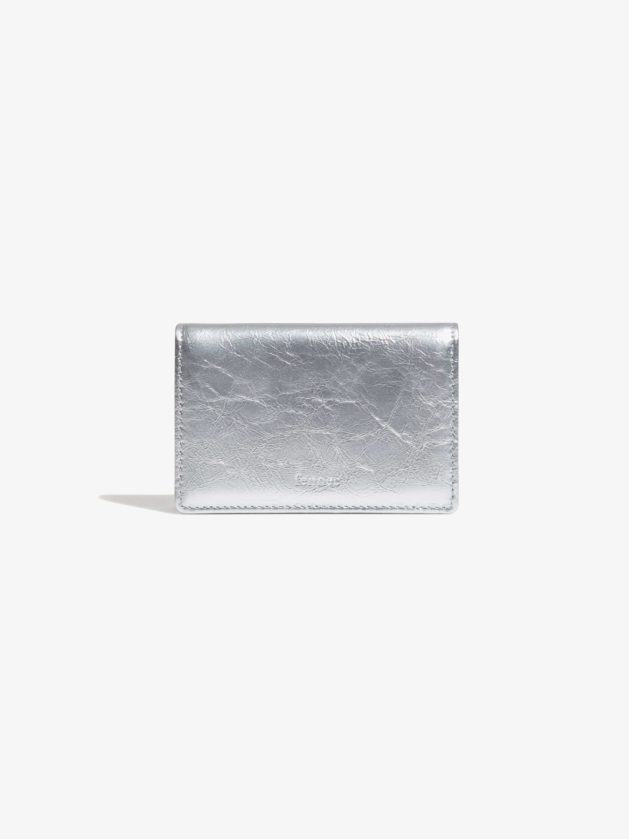 CRINKLE NAME POCKET (SILVER)