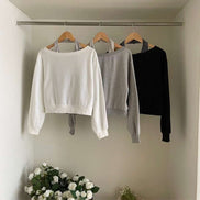 KR STRIPE SLEEVELESS & OVERSIZED SWEATSHIRT SET (3 COLORS)