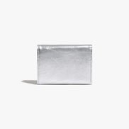 CRINKLE HALFMOON MINI WALLET (SILVER)
