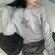 KR SILVER CROSS OFF SHOULDER (3 COLORS)