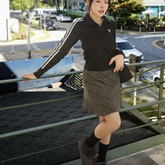 Adidas crop knit jacket (black)