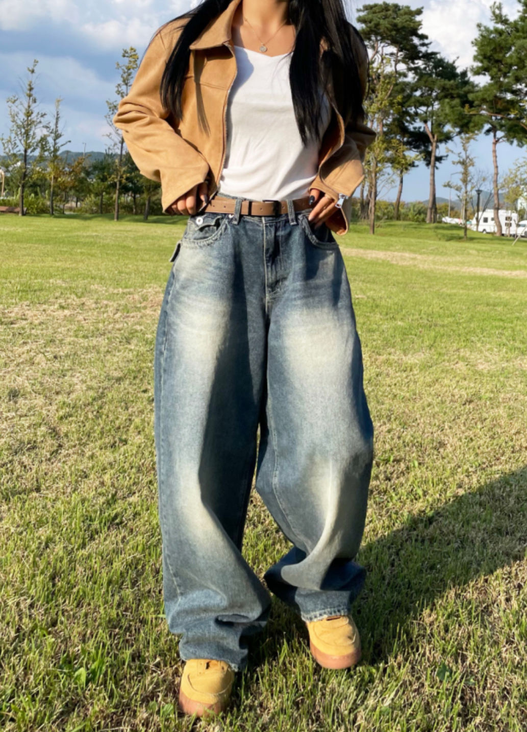 [KARINA同款] KR KARINA DENIM PANTS (2 COLORS)