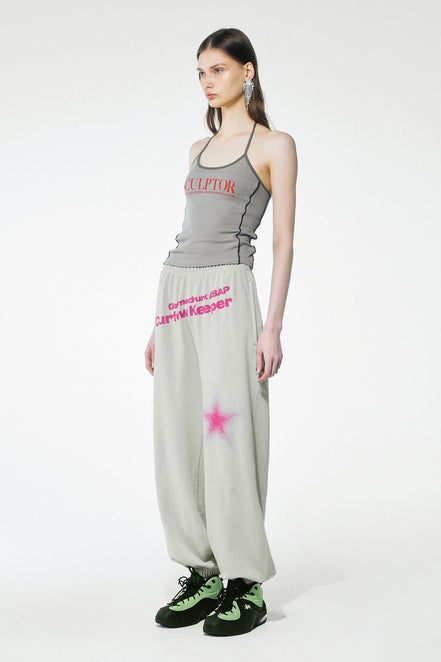 SCULPTOR - Classic Logo Halter Top (Gray)