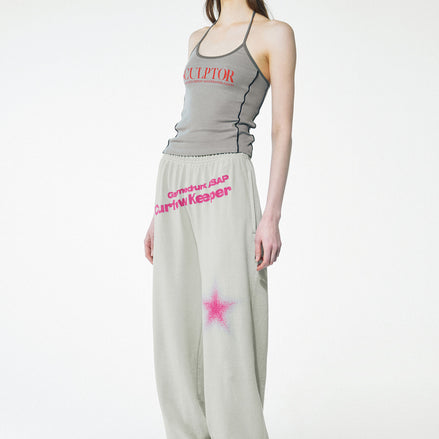 SCULPTOR - Classic Logo Halter Top (Gray)