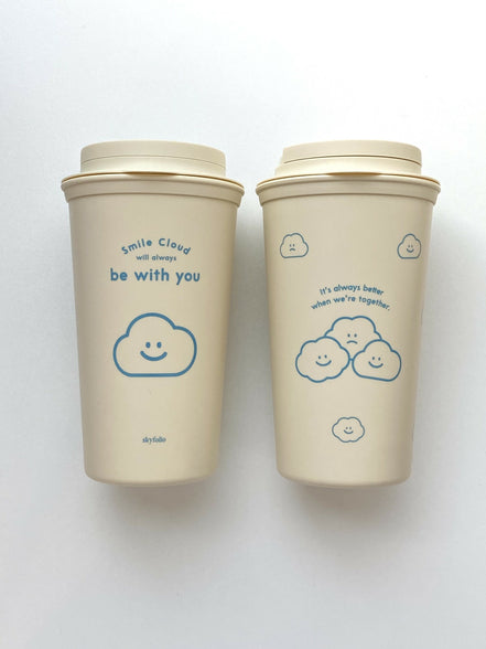 Skyfolio - smile cloud tumbler｜2 types