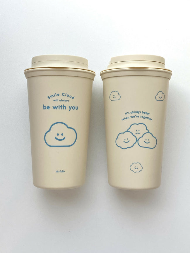 Skyfolio - smile cloud tumbler｜2 types