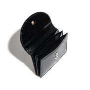 CRINKLE HALFMOON ACCORDION POCKET (BLACK)