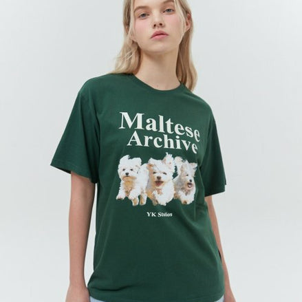 WAIKEI - Maltese archive half sleeve tshirt (GREEN)