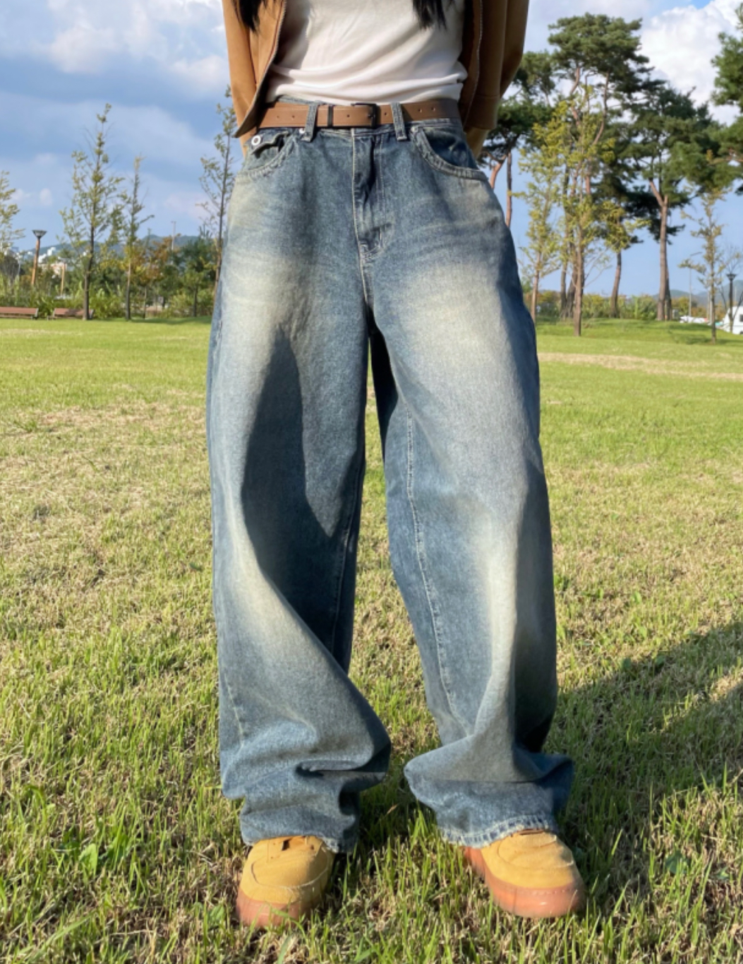 [KARINA同款] KR KARINA DENIM PANTS (2 COLORS)