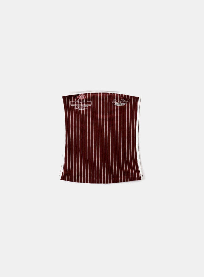 bad blood - Classic Logo Stripe Tube Top (Wine)