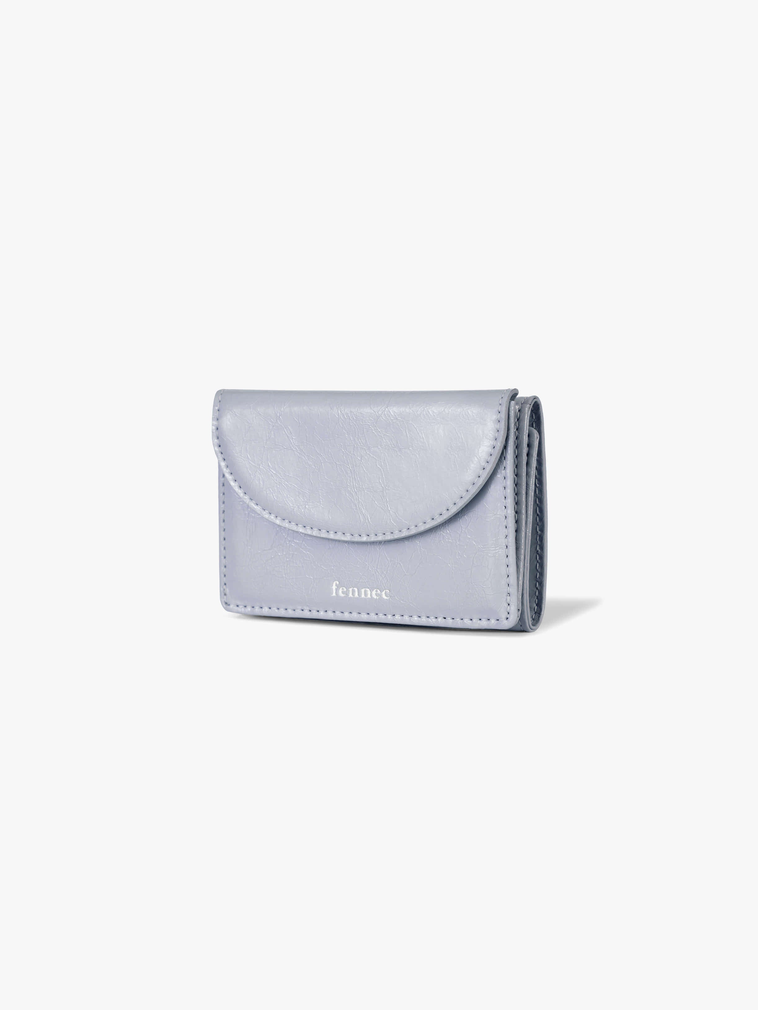 CRINKLE HALFMOON MINI WALLET (MISTY LAVENDER)