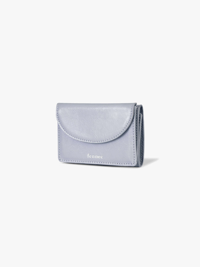 CRINKLE HALFMOON MINI WALLET (MISTY LAVENDER)