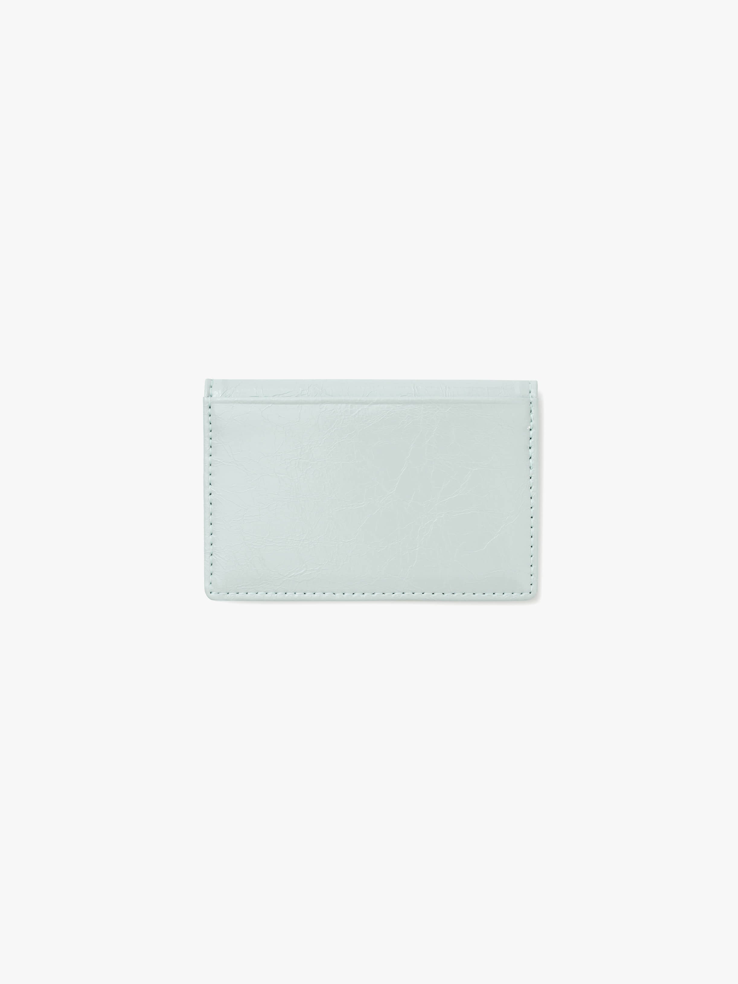CRINKLE SOFT CARD CASE (PALE MINT)