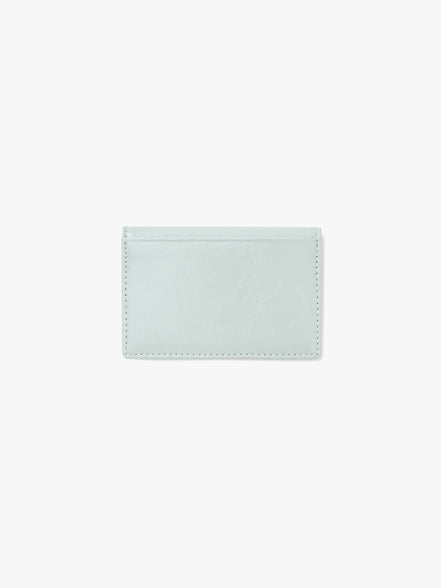 CRINKLE SOFT CARD CASE (PALE MINT)