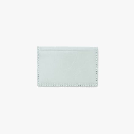 CRINKLE SOFT CARD CASE (PALE MINT)