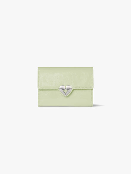 HEARTY FLAP WALLET (PISTACHIO)