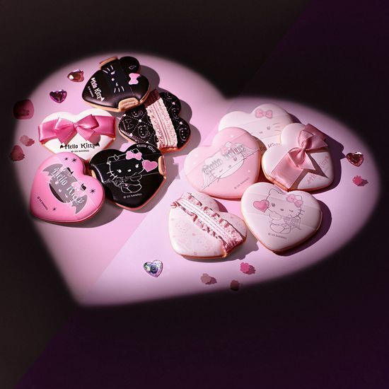 fillimilli X hello kitty - heart cushion puff 5pcs (2 colors)