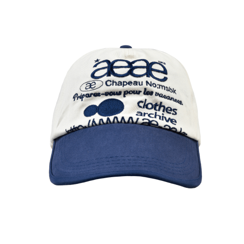 AEAE WEB LOGO TWO TONE BALL CAP - [WHITE/BLUE]