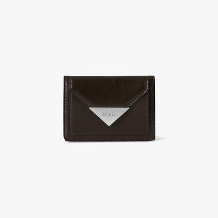 fennec - TRIANGLE COIN POCKET WALLET (ESPRESSO)