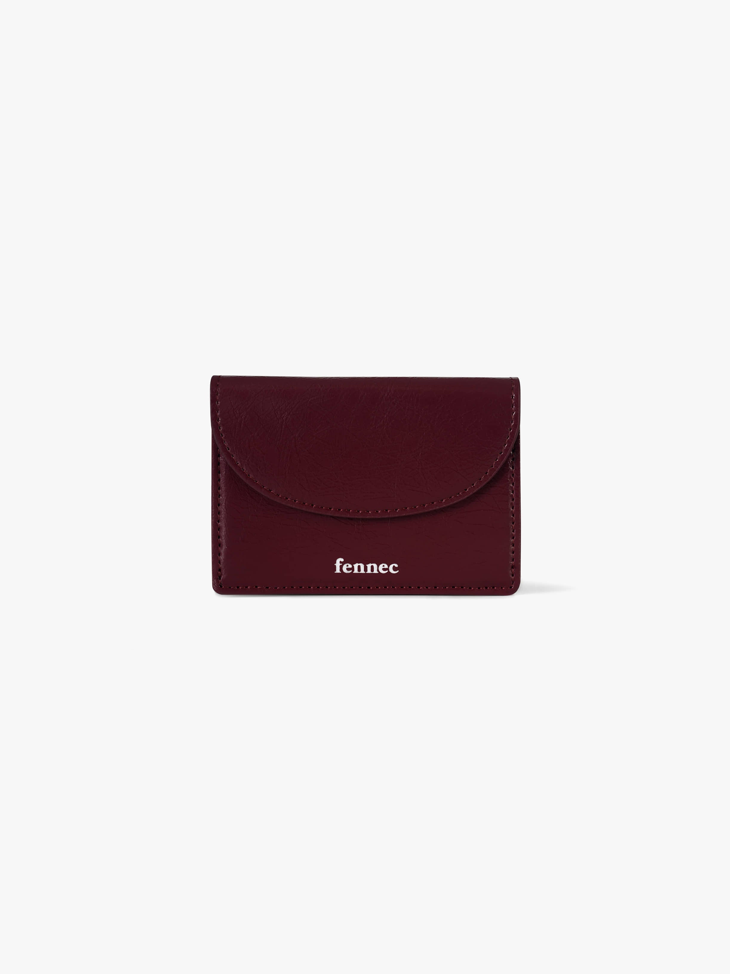 CRINKLE HALFMOON MINI WALLET (DEEP CHERRY)