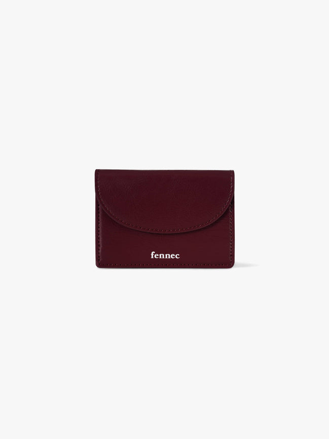 CRINKLE HALFMOON MINI WALLET (DEEP CHERRY)