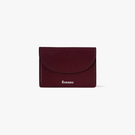 CRINKLE HALFMOON MINI WALLET (DEEP CHERRY)