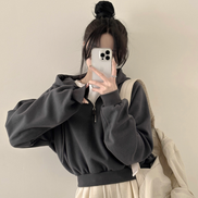 KR CROP HOOD SWAETSHIRT (5 COLORS)