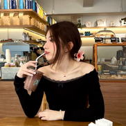 (現貨) TH MARIA LACE TOP (BLACK)