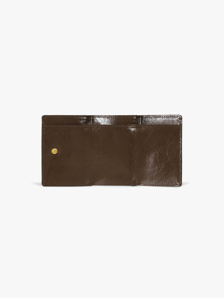 HEARTY TRIPLE WALLET (MOCHA BROWN)