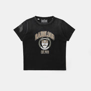 bad blood - Workshop Print Distressed T-Shirt (Black)