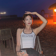 (現貨) SCULPTOR - Classic Logo Halter Top (White)