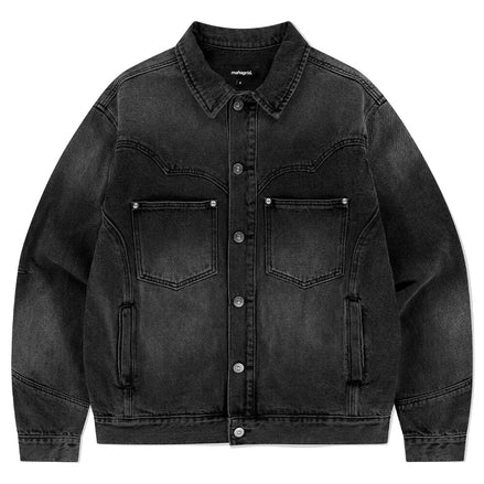 mahagrid - WESTERN DENIM JACKET (BLACK)