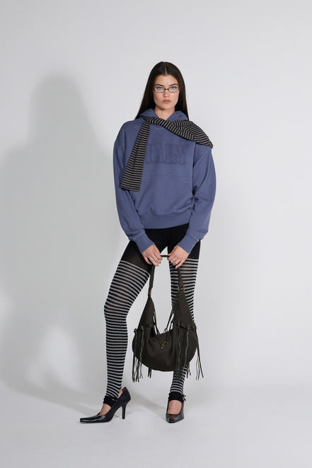 SCULPTOR - Mary Acid Peel Hoodie (Washed Blue)