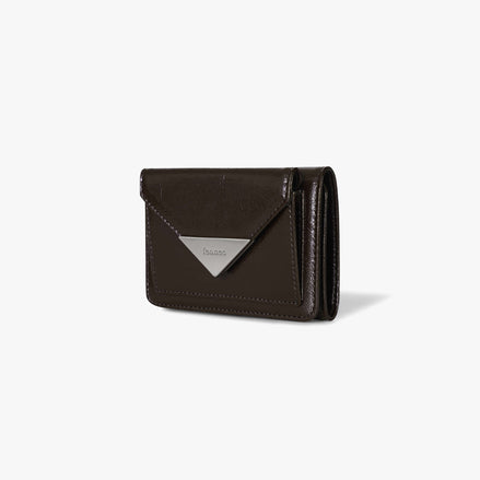 fennec - TRIANGLE COIN POCKET WALLET (ESPRESSO)