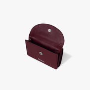 CRINKLE HALFMOON MINI WALLET (DEEP CHERRY)