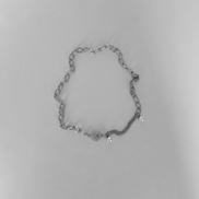 (yeji同款) OFUSE - pearl drop choker (rose)