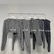 KR MIXED CROP CARDIGAN (5 COLORS)