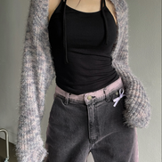 KR MIXED CROP CARDIGAN (5 COLORS)