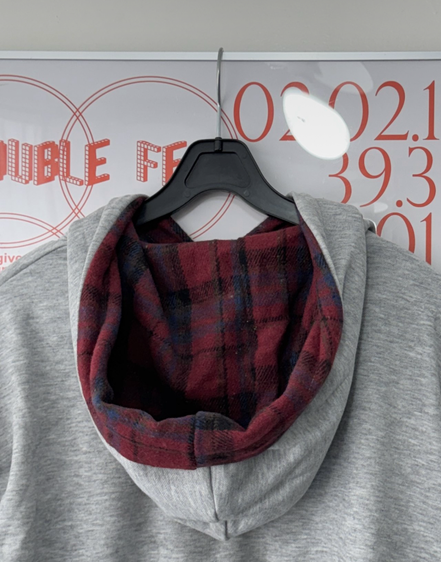 KR CHECKED HEART HOODIE (3 COLORS)