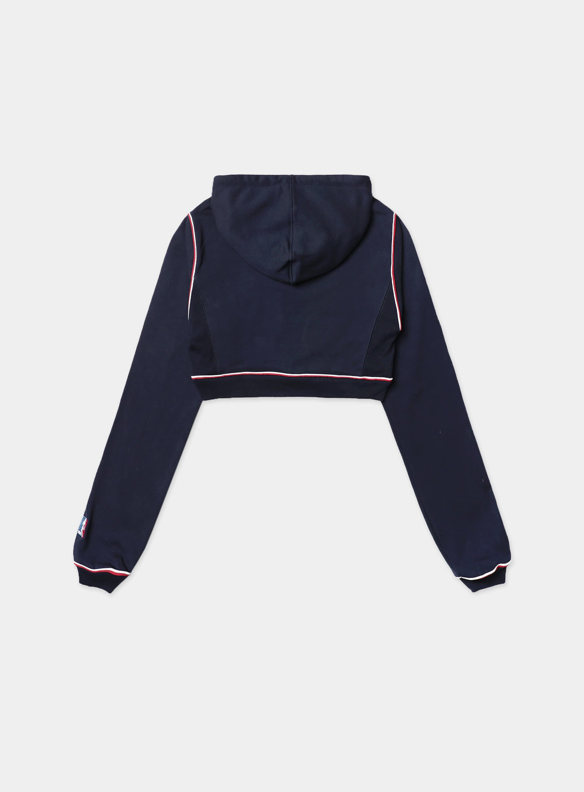 (現貨) badblood - Bold Logo 2 Heavyweight Crop Hoodie - Navy